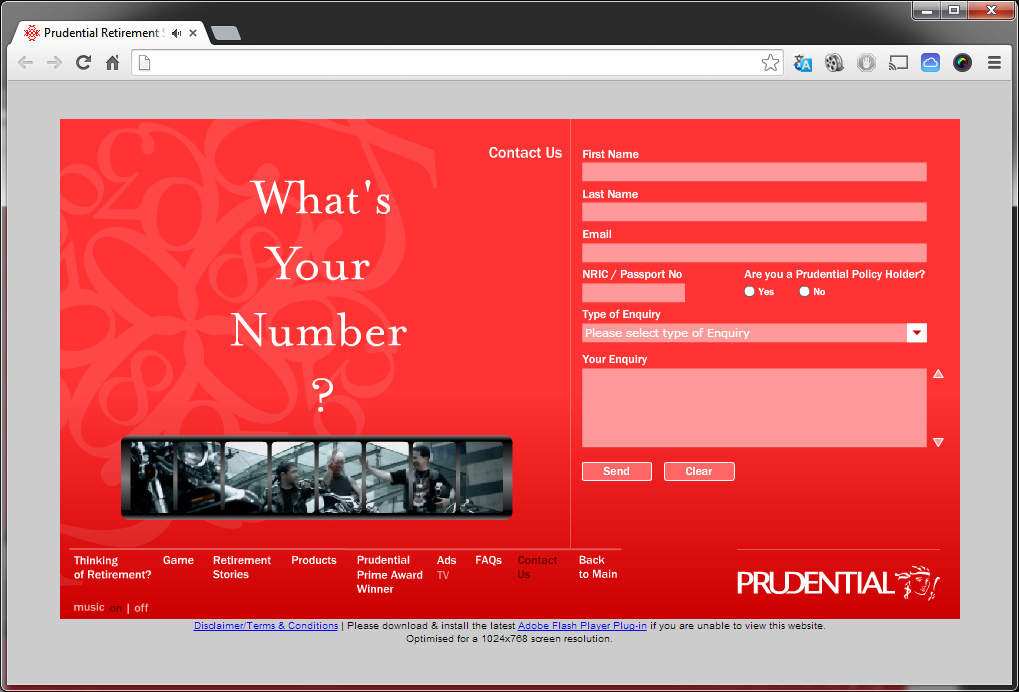 Prudential “What’s Your Number?” (Microsite)